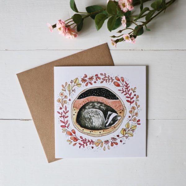 Sleepy Badger Card - Image 2