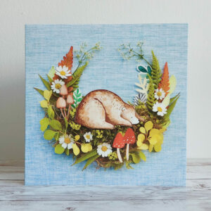 Nature Collage Bear Card