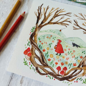Original Illustration - Red Riding Hood