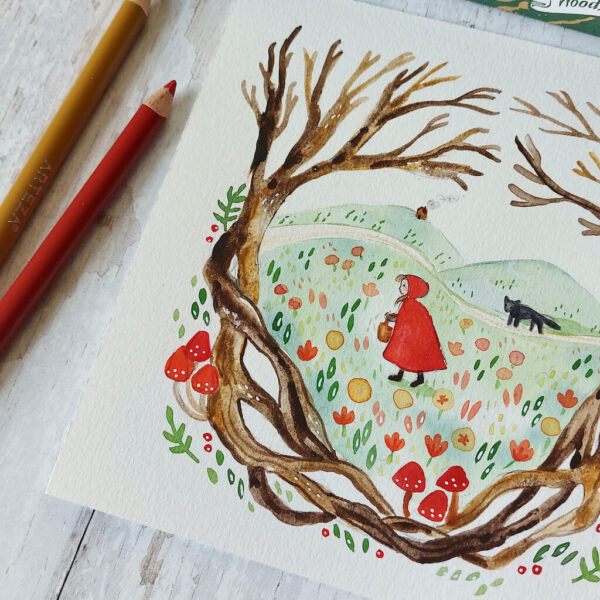 Original Illustration - Red Riding Hood