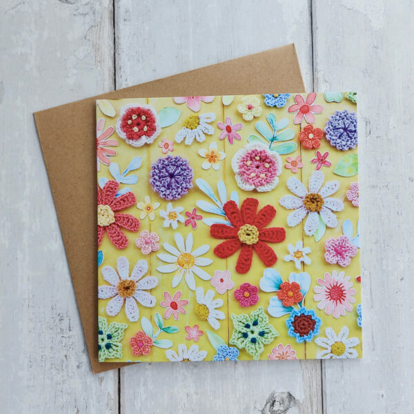 Crochet Meadow Cards - Pack of 4 - Image 3