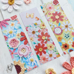 Crochet Meadow Bookmarks - Pack of 3