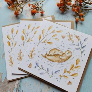 Sea Otter Cards - Pack of 3