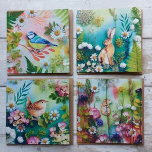 Nature Collage Cards - Pack of 4