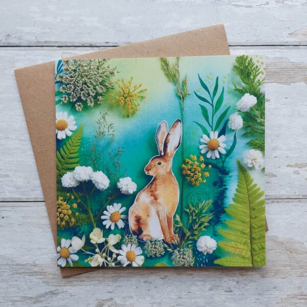 Woodland Hare Card