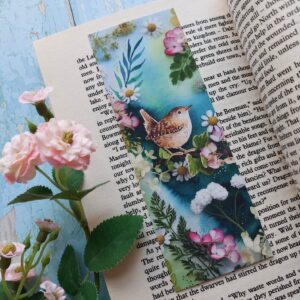 Floral Wren Bookmark