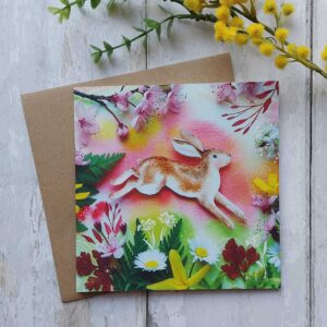 Spring Hare Card