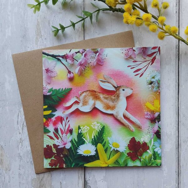 Spring Hare Card