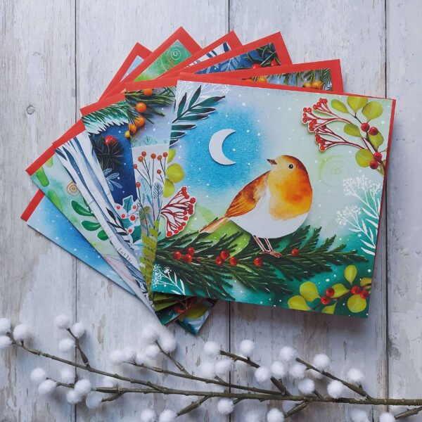Winter Wildlife Cards - Pack of 6 - Image 2