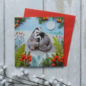 Winter Badgers Card